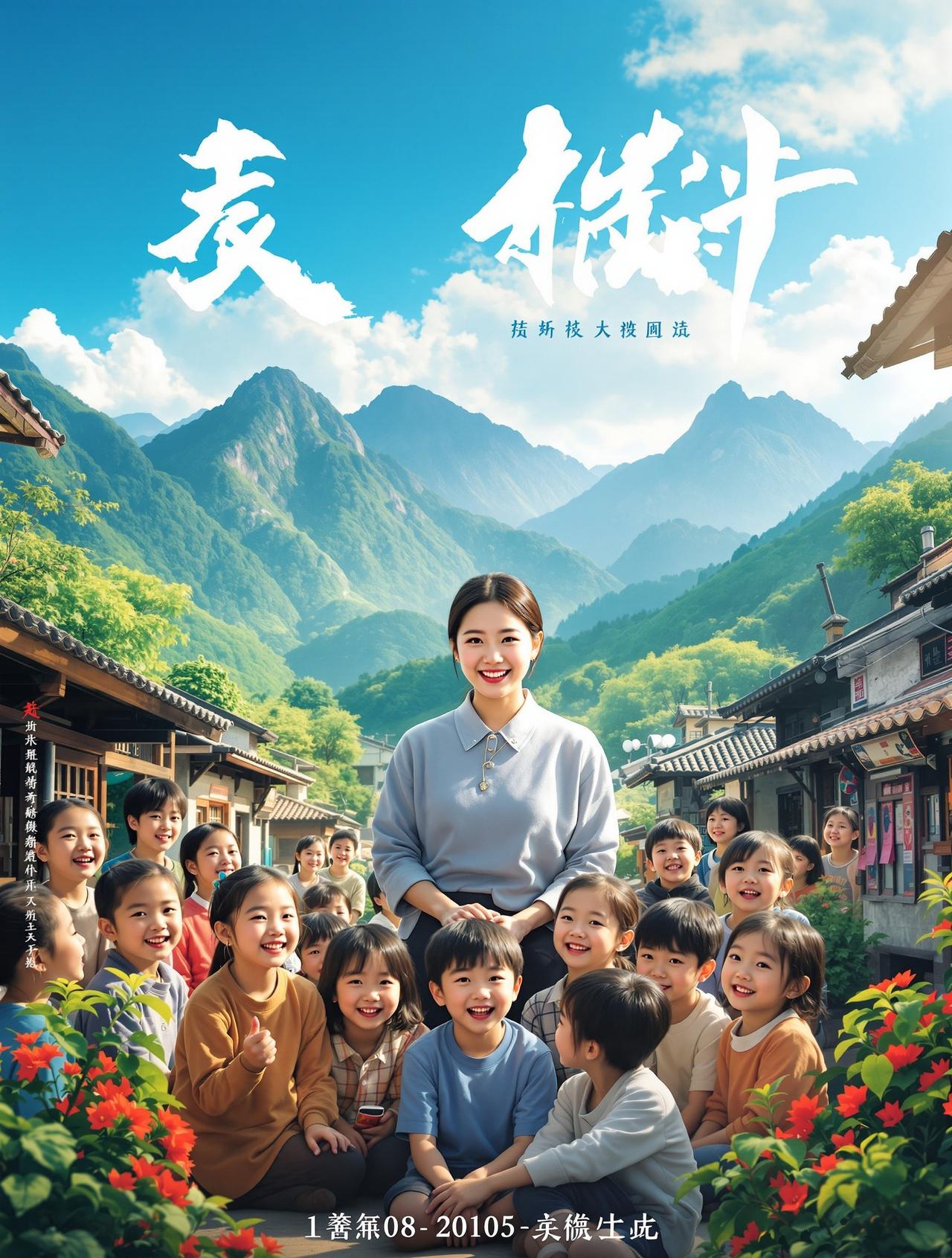 日漫番剧作品《山那边》海报 - 乡村温情题材短剧
